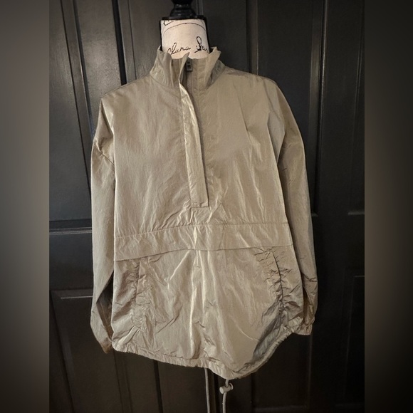 Good American Shine Oversized Windbreaker Anorak Pullover 1/2 Size S - M(d4 - Picture 5 of 13
